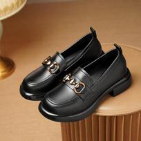 Loafers Moteriški pavasario platforma Moteriški batai Britų stiliaus One Foot Loafers Moteriški 35