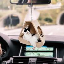 Akrilinis Mielas Automobilio Aksesuaras Tinginio Katino Pakabukas Automobilio Galinio Vaizdo Veidrodėlio Papuošalai Automobilio Salono Dekoracija Gimtadienio Dovana Pora