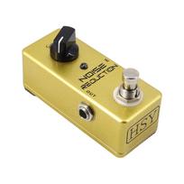 Gitaros triukšmo mažinimo pedalas Elektrinės gitaros efektų pedalas True Bypass Cinko lydinio apvalkalas DC 9V šviesiai geltonos spalvos