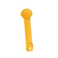 Cat Strip Squeeze Spoon Feeder Multifunctional Paw Shape Lightweight Treats Snack Feeding geltona