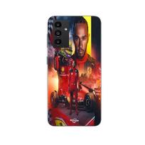 Coque Maniacase pour Samsung Galaxy A54 5g Lewis Hamilton Scuderia Ferrari F1 officiel juoda
