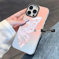 Butterfly Phone Case For iPhone 13 12 11 15 Pro 14 Pro Max XR XS X 7 8 14 15 Plus SE SE2 SE3 Silicone Soft Gradient Laser Cover For iPhone 14 Plus