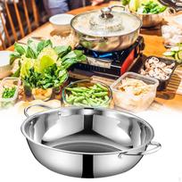 Kinų nerūdijančio plieno puodai, skirti indukcinės viryklės sriubai „Stockpot“ kelionių vakarėliui 30cm No Divider