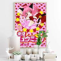 Tokyo Mew Mew Japonijos anime spaudos meno plakatas Animacinių filmų Manga drobės tapyba Katės mergaitės sienų lipdukų dekoras 21cm×30cm NoFrame