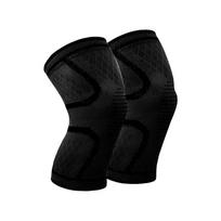 Sports Non-slip Knee Pads for Basketball Running Fitness Knee Pads Compression Straps Meniscus Joint Protective Sleeves for Men and Women S black