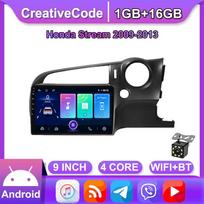 Belaidis automobilio radijas Carplay skirtas Honda Stream 2009-2013 Android Multimedia Video Player GPS navigacija WIFI 2+32GB 1+16GB gray