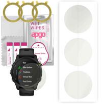 3x apgo Hidrogelio matinis ekrano apsauginis stiklas Garmin Forerunner 255 Music, Hidrogelio plėvelė, Lankstus, Minkštas TPU su pozicionavimo sluoksniu, lengvas montavimas