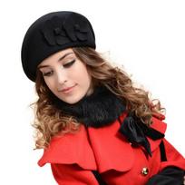 Women  French Beret   Pillbox Hat Fashion  Wool Warm juoda