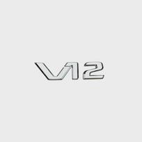 3D ABS raidės V12 700 800 900 Automobilio bagažinės sparno logotipas ženkliukas emblema lipdukai G klasei G63 G700 G800 G900 G500 V12-Silver（1pc） gray