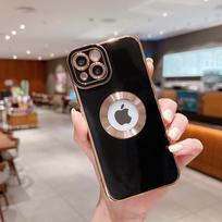 Luxury Soft Electroplated Phone Case For iPhone 11 12 13 14 15 Pro Max XS X XR 7 8 Plus Mini Hollow Out Silicone Cases Cover For iPhone 13Pro Max