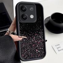 Skirtas Xiaomi Poco X6 X5 13t Redmi Note 12 11 10 Pro Sequin smūgiams atsparus silikoninis minkštas plonas vienspalvis telefono dėklo dangtelis Redmi Note 13 4G juoda