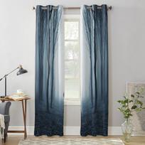 Night Forest Jungle Window Curtain Bedroom Living Room Window Drapes Kitchen Decoration Blinds Curtain 135W x 60H(cm) x1 gray