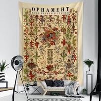 Senovinis rūmų figūrų gobeleno menas Egiptas Tapiz spaudinys Sienos pakabinamas Sienos fono audinys Būrėjų Boho dekoras 95x70cm