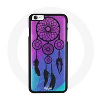 Coque Iphone SE- 5/5S Attrape rêve violet bleu rose sommeil douceur tendresse cœur protection indien