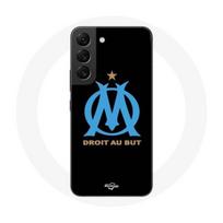 Coque pour Samsung Galaxy S21 FE Logo Olympique de Marseille Fond Noir juoda