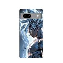 Phone Case - Maniacase - Google Pixel 7a - Son Goku Super Saiyan SSJ3 - Silicone - Soft juoda