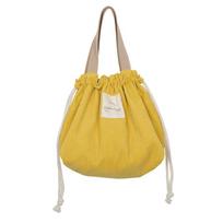 Lunch Bag Corduroy Canvas Lunch Box Drawstring Picnic Tote Eco Cotton Cloth Small Handbag Dinner Container Food Storage Bags gray