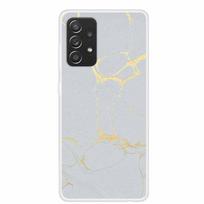 Skirta Samsung A52s 5G dėklas Marmurinis minkšto silikono galinis dangtelis Skirta Samsung Galaxy A52s 5G Coque TPU Spalvingas buferis Funda korpusas Samsung A52s 5G white