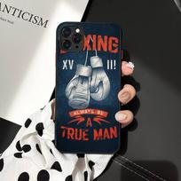 Bokso pirštinių telefono dėklas iPhone 11 12 13 mini pro XS MAX 8 7 6 6S Plus X 5S SE 2020 XR dėklas iphone 5 5s SE white