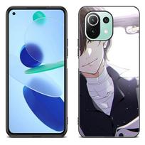 Anime Bungou Stray Dogs Dazai Osamu Case For Xiaomi Mi 11 Lite NE 11i 10T 11T Pro A2 A3 Lite POCO F3 M3 M4 C31 X3 Pro NFC GT Xiaomi Mi A2 Lite gray