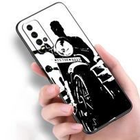 Vintage Motorcycle Silicone Phone Case For Xiaomi Redmi Note 11 10 9 8 Pro 11T 10T 10S 9S 8T 9 9A 9C 9T Black Soft Cover Coque Redmi Note 11 Pro gray