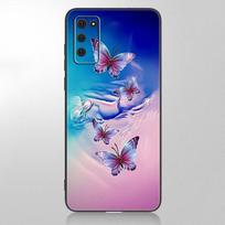 Gražus Butterfly telefono dėklas, skirtas Samsung Galaxy A12 A02S A22 A32 A52 A72 A71 A51 A41 A31 A21 A11 A50 A70 A10S A20S juodas dangtelis Samsung A02