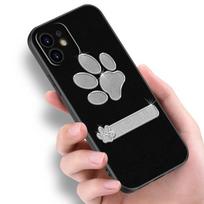 Geriausi draugai Šuns letenos telefono dėklas Apple iPhone 14 13 12 Mini 11 Pro Max 7 8 XR X XS 7 8 Plus SE 2020 2022 juodas dangtelis iPhone 14