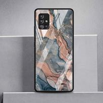Prabangus stiklinis dėklas su marmuro raštu, skirtas Samsung Galaxy A52 A71 A50 A51 A70 A21s A31 A72 A10 A12 A30 A22 5G telefonui Samsung A73 5G gray