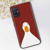 Cute Goose Game Case for Samsung Galaxy A12 A52 A51 A32 A21s A71 A02s A32 A31 A72 A22 A11 A41 A02 A42 A91 A01 Black Soft Cover Samsung A01 black