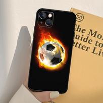 Football Soccer Ball Case For iPhone 13 12 Mini 11 14 Pro Max 6S 8 7 Plus SE 2022 2020 X XS Max XR Back Cover iPhone 6 6s gray