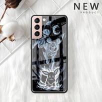 Glass Case For Samsung Galaxy S22 S20 FE S21 Plus Phone Cover S10 5G S9 Note 20 Ultra 10 Lite Shell Pokemon Gengar Samsung S22 5G gray