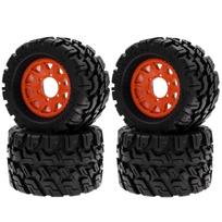 Nuotolinio valdymo vikšrinės guminės automobilių padangos 120*72*69mm 4vnt Kyosho Hpi Trax Monster Mk2 Tamiya Axial Remote 1/10 Control Automobilių ratų keitimas