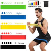 3pcs 5pcs Yoga Resistance Bands Set Latex Elastic Band Pilates Sports Crossfit Exercise Workout Bands Expander Fitness Equipment black