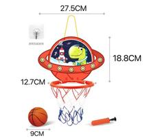 Basketball Hoop Set Wall Indoor Home Portable Children Funny Game Kids Mini home Exercise Frame Stand Hanging Birthday Gift red