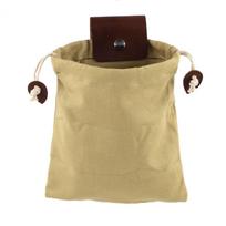 Multifunction Leather Foraging Bag,Outdoor Florist Tool Belt Leather Tool Bag chaki