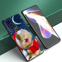 Linksmų Kalėdų Sniego Senio Telefono Dėklas Xiaomi Mi A2 8 9 SE Note 10 10T 11 12 Lite 9T 11T 12S 12T Pro A3 6X 12X TPU Juodas Dangtelis Xiaomi 12T Pro 5G blue