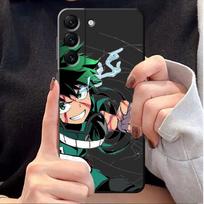 Phone Case for Samsung Galaxy S7 S9 S8 S10 S21 S20 Plus S10e S21 FE S22 Ultra 5G Silicone Anime My Hero Academia Bag Capa SamsungNote20Ultra5G brown