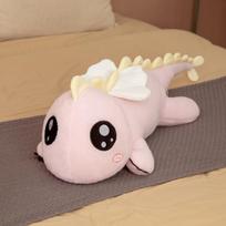 New Huggable Huge Long Cute Dinosaur Plush Toy Soft Cartoon Animal Angel Dragon Stuffed Doll Boyfriend Pillow Kids Birthday Gift 90cm