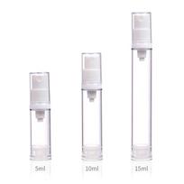 5ml 10ml 15ml Travel Sub-Bottling AS Vacuum Spray Lotion Eye Cream Refill Bottle Empty Portable Airless Pump Bottle Liquid Vials