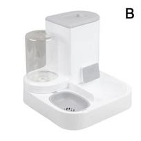 Pet Water Dispenser Large Capacity Dry Wet Separation Feeding Automatic Water Drinker Integration Water Dogs Grain Cats Fee Y9P8 white