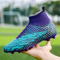 Football Shoes 35-48 Unisex Football Boots Labes Long Nail Outdoor Sports Training Children's Football Sneakers 35