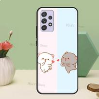 Persiko ir Goma katės dėklas, skirtas Samsung A21S A20S A30S A03S A50 A70 A52 A72 A32 A22 A12 A31 A71 A51 telefonui Samsung A10