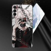 Tokyo Ghoul Anime Kaneki Ken Telefono dėklas Samsung Galaxy S20 S21 FE S22 Ultra S10 Lite S10E S9 S8 Plus S7 Edge Juodas viršelis Samsung S22 Ultra