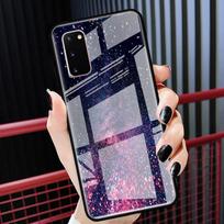 Blizgantis skysto smėlio stiklinis dėklas Samsung Galaxy S10 S20 Ultra 5G S10e S9 S8 Plus Note 9 10 Lite grūdintas telefono dėklas Samsung Note 8 white