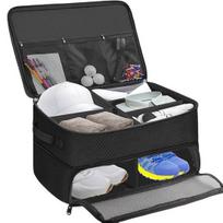 Golf Trunk Organizer Storage Bag with Multi-Pocket Design Large Capacity Zipper Closure Waterproof Car Golf Storage