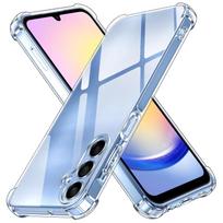 Shockproof Silicone Case For Samsung Galaxy A05 A05S A15 A25 A35 A55 Clear Soft Ultra Thin Shell For Samsung A55 balta