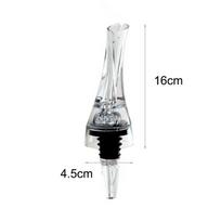 Pourer Premium Aerating Pourer Raudonojo vyno grafino dangtelis Snapelis Kamštis Butelis Burnos dozatorius Dekanterio snapelis white