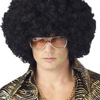 Juodas garbanotas afro perukas