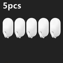 5/10Pcs Self-Adhesive Wall Hooks Door Keys Clothes Hanger Robe Hook Coat Rack Towel Holder Bathroom Accessory Multifunction Hook 5pcs balta