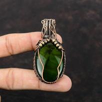 Peridot Fire Labradorite Pendant Copper Wire Wrapped Jewelry Real Gemstone Pendant Handmade Jewelry Copper Wire Wrapped Pendant Gift For Him black